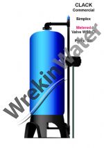 Commercial <font color=red>METERED</font> <b>SIMPLEX</b> CLACK WS3Cl Water Softeners - 3in Ports